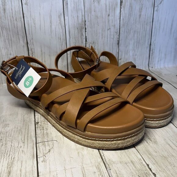 Universal Thread Women’s Tanna Platform Sandals Cognac size 8.5 - Picture 2 of 7